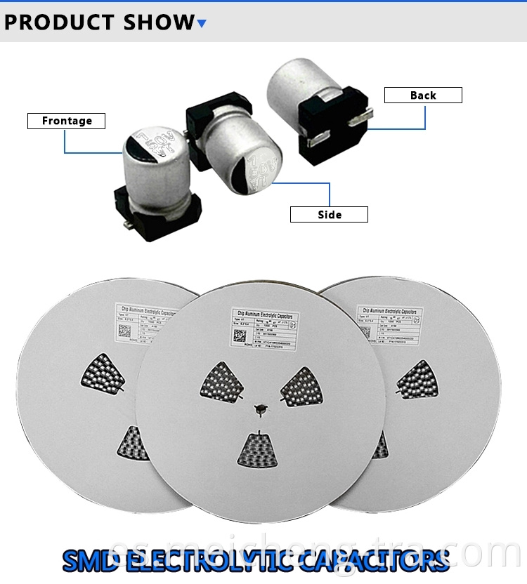 SMD Capacitors 3.3uf 400v aluminum electrolytic capacitors